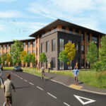 CGI of Building 1, Worcestershire Parkway Business Park, offices to let Worcester