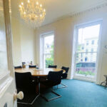 Fully equipped meeting rooms available for hire at Harley House serviced offices Cheltenham