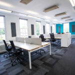 Open plan M42 Coleshill offices suitable for 1-50 on-site staff