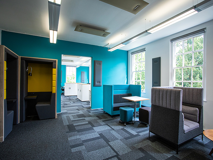 Chantry House provides high quality, refurbished, open plan offices for rent Coleshill