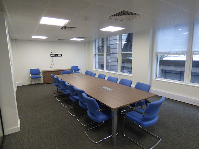Meeting room at Colmore Place offices Birmingham city centre