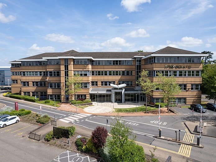 External view of Friars Gate offices in Solihull, providing up to 17,625 sq ft offices to let, with generous on-site parking in a well-connected area