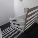 Interior staircase of 13 The Courtyard office building in Coleshill, self-contained office space to let or for sale