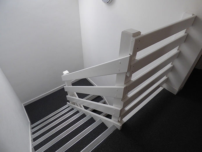 Interior staircase, 13 The Courtyard office building Coleshill, a self-contained office building to let or for sale