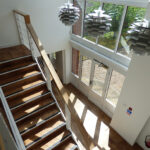 Impressive period staircase to first floor at Eastcote Court, self-contained offices for sale in Hampton in Arden