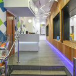 Stylish reception area at 10 Temple Street Cat A+ fully fitted offices Birmingham