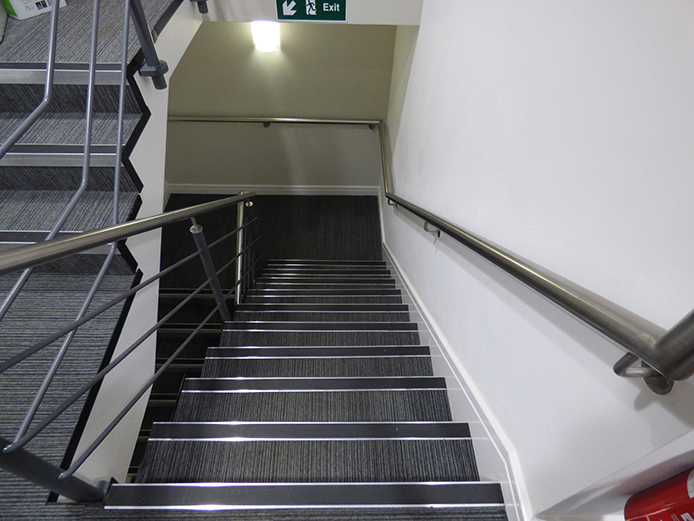Internal stairwell at Birmingham Business Park offices for sale Solihull