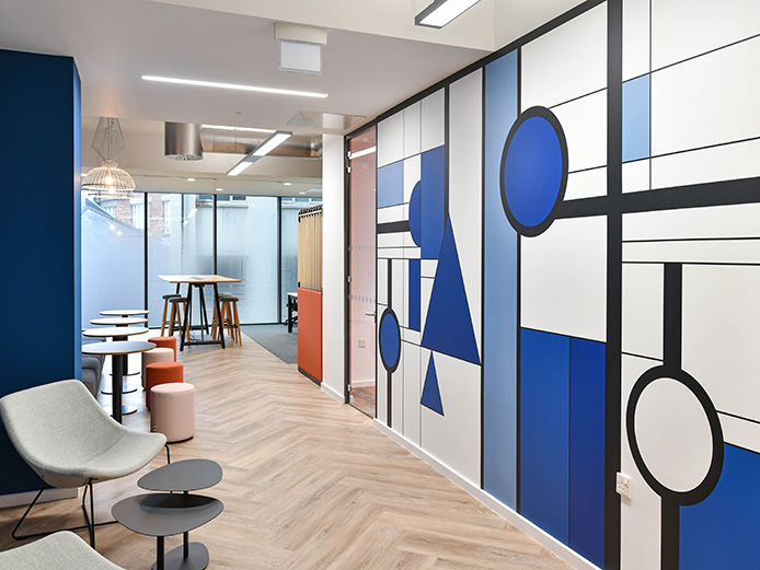 10 Temple Street offices Birmingham, with bright breakout areas and 22 workstations