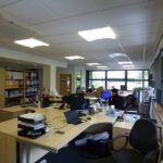 Open plan offices for sale in Solihull, with LED lighting and suspended ceilings