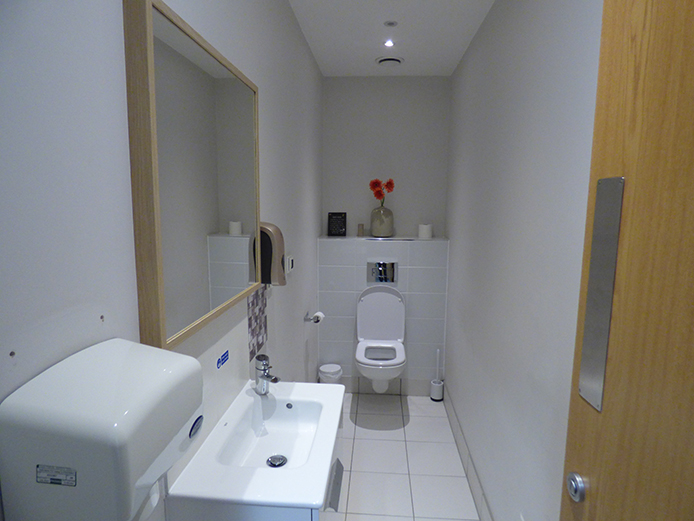 Refurbished WC facilities at 2430 Regents Court offices for sale Birmingham Business Park