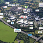 Local amenities and prominent occupiers nearby Nelson House, Blythe Valley Park