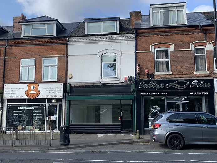 Exterior of 436 Chester Road North, ground floor retail unit to let in Sutton Coldfield