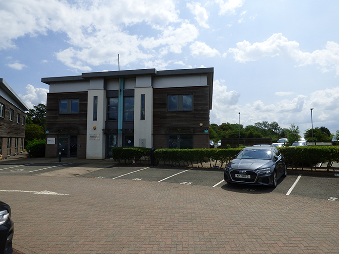Exterior, self-contained first floor offices to let in Coleshill, Grade A office space to let M42