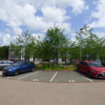 Allocated car parking at these Coleshill offices to let, with EV charging