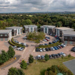 Aerial of Quartz Point, self-contained office spaces for sale/to let in Solihull