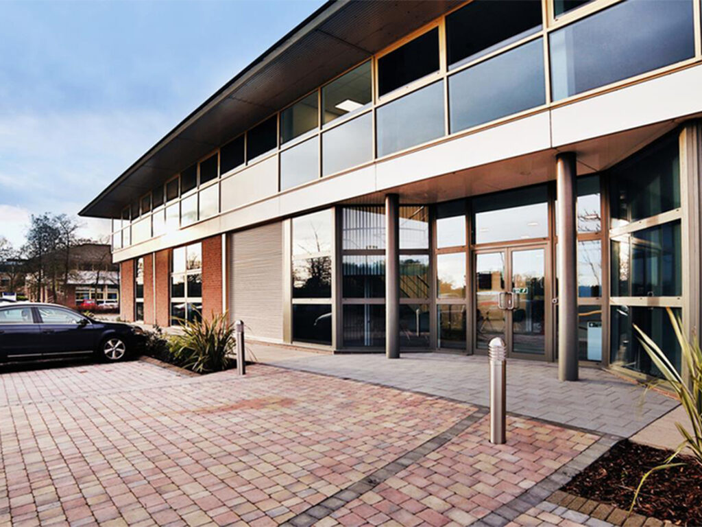 Exterior of UBC offices at Birmingham Business Park