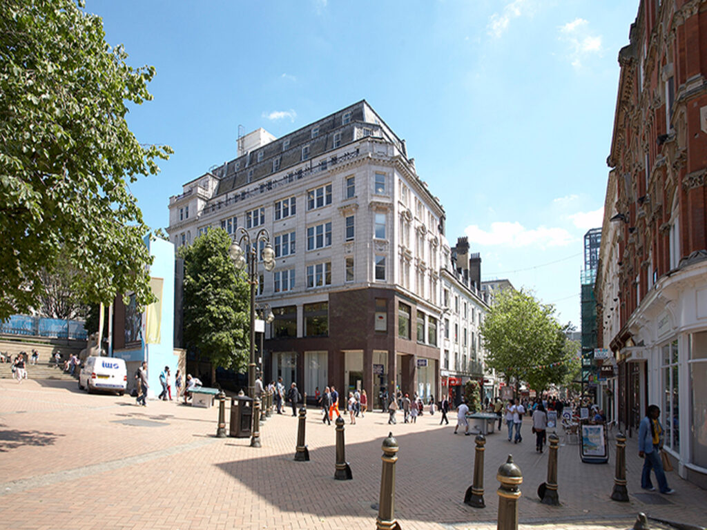 Waterloo House, Colmore Business District, Birmingham city centre where four companies leased a total of 6,890 sq ft in Q4