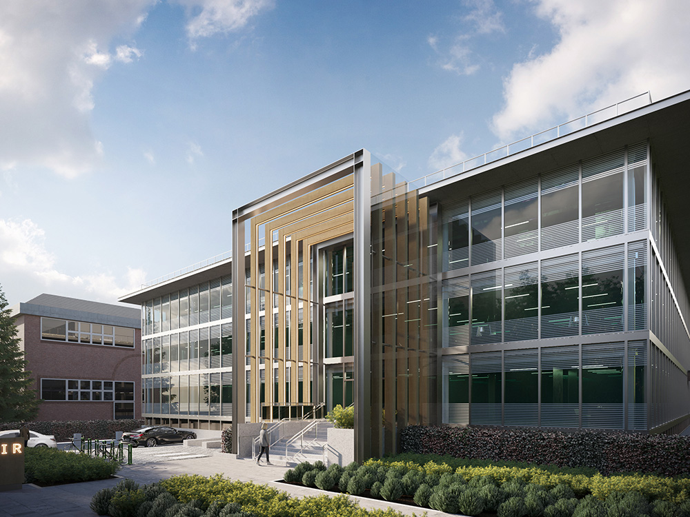 CGI of AIR, Solihull, where Robert Half completed the largest deal of the quarter in the Solihull office market review for Q1 2024, taking 11,001 sq ft of office space
