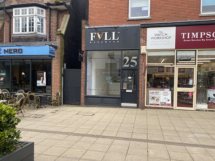 External shot of 25 High Street Solihull - Ground floor retail premises locate in Solihull town centre