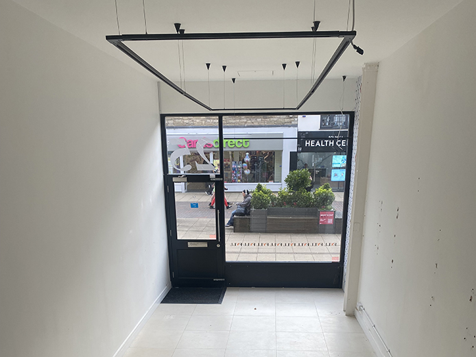 Internal shot of 25 High Street Solihull - Ground floor retail premises locate in Solihull town centre