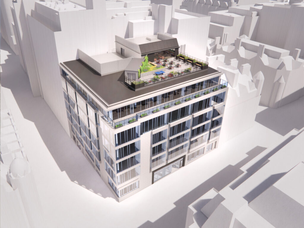 CGI of 35 Newhall Street, Birmingham, which will undergo extensive office refurbishment and repositioning