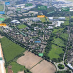 Aerial view of Birmingham Business Park