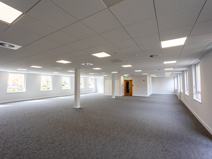 Open plan office space at 2665 Kings Court in Birmingham Business Park