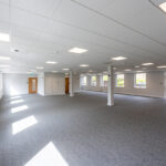 Mineral fibre suspended ceiling in the self contained office space available at Birmingham Business Park