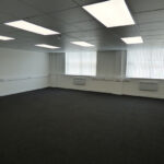 Internal view of the office space available to let in Birmingham