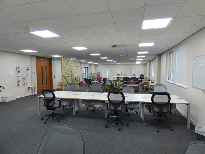 Refurbished open office space