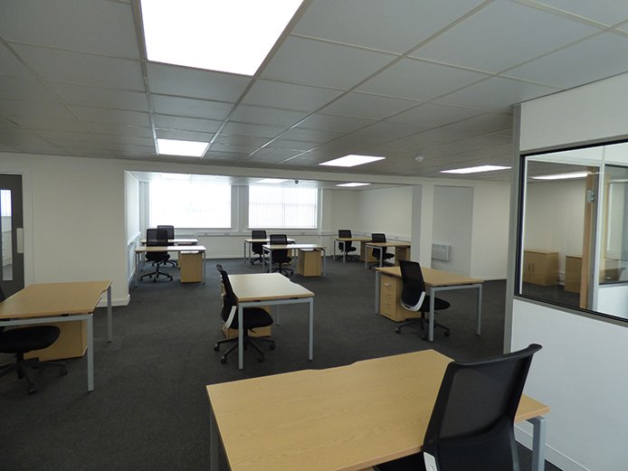 Open plan office area at 417 Garretts Green Lane