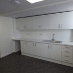 Kitchen area of offices to let in Birmingham