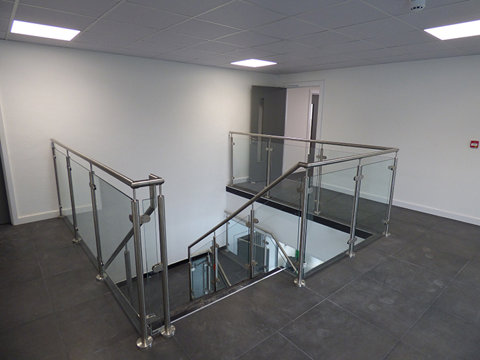 Internal stairwell at offices to let in Birmingham