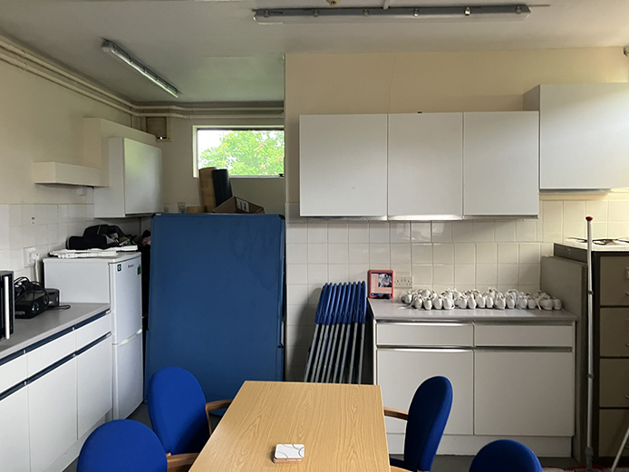 Kitchen area of former Meeting House