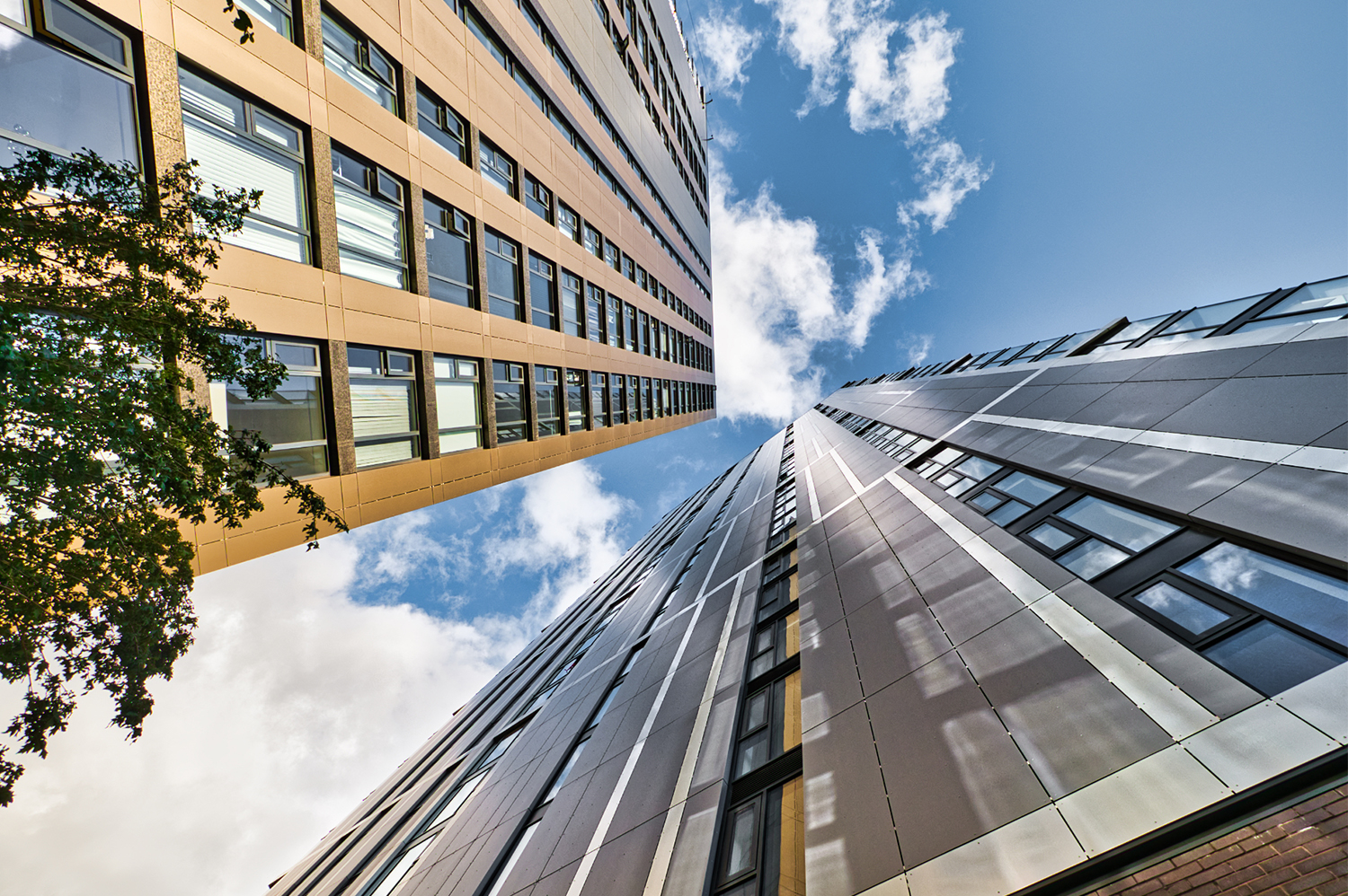 The Bank apartment blocks on Broad Street, Birmingham city centre for which KWB provides bespoke block management services tailored to the needs of the client and their tenants