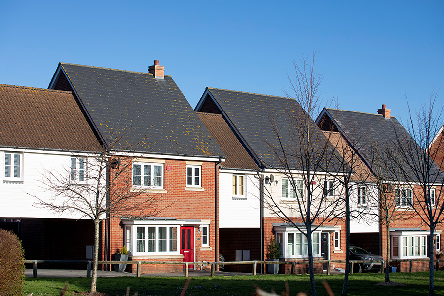 New-build housing estate, representing the type developments for which KWB provides tailored estate management services in the Midlands on behalf of national housebuilders