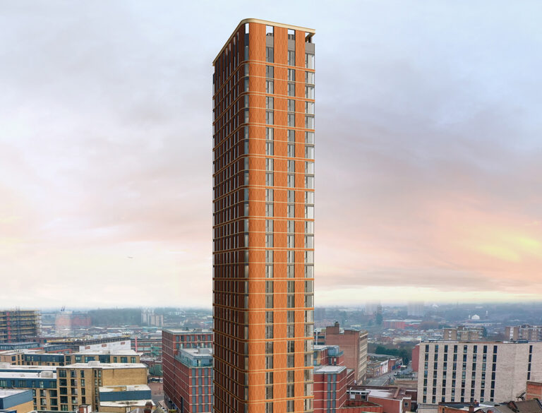 CGI of new South Central apartment block in Essex Street, Birmingham city centre where KWB Residential has been appointed to provide bespoke block management services