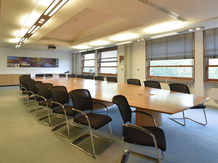 Boardroom at Bio Building - office space available to let J4 M42, Solihull