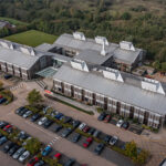 Aerial at Bio Building – offices to let Blythe Valley Park