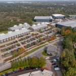 Aerial Blythe Valley Park – offices to let Solihull