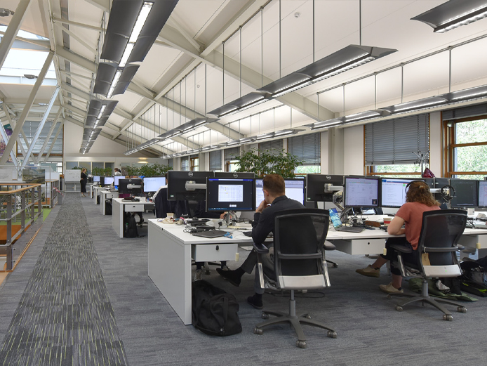 Interior office space at Bio Building, Blythe Valley Park