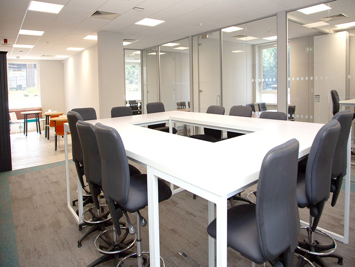Fully fitted collaborative workspace at unit 2620, Birmingham Business Park