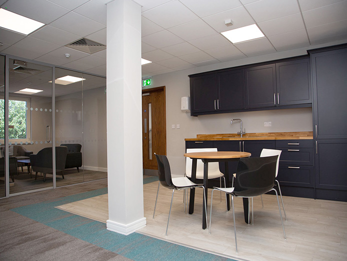 New kitchenette/breakout area included within the fit-out of the ground floor