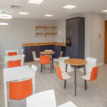 Refurbished breakout area in King's Court offices to let Birmingham Business Park, Solihull