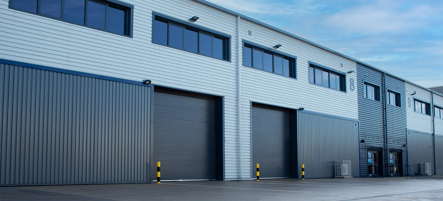 Exterior of Prime Park industrial unit in West Midlands.