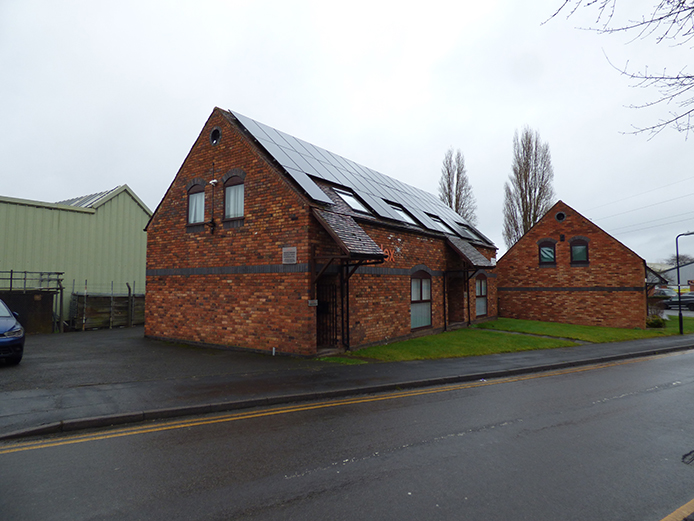 External view of self-contained offices for sale Coleshill