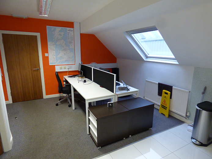 First floor office space in Temple Way, Coleshill with roof windows for excellent natural light