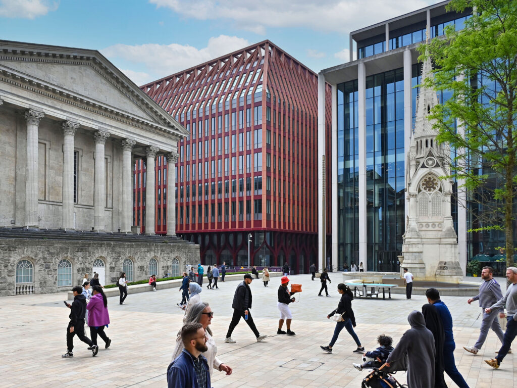 Three Chamberlain Square, Paradise providing the high-quality office space that firms desire in the 2025 Birmingham office market - image curtesy of Paradise Development