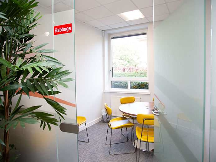 Small meeting room within high quality fitted out offices to let Solihull, M42