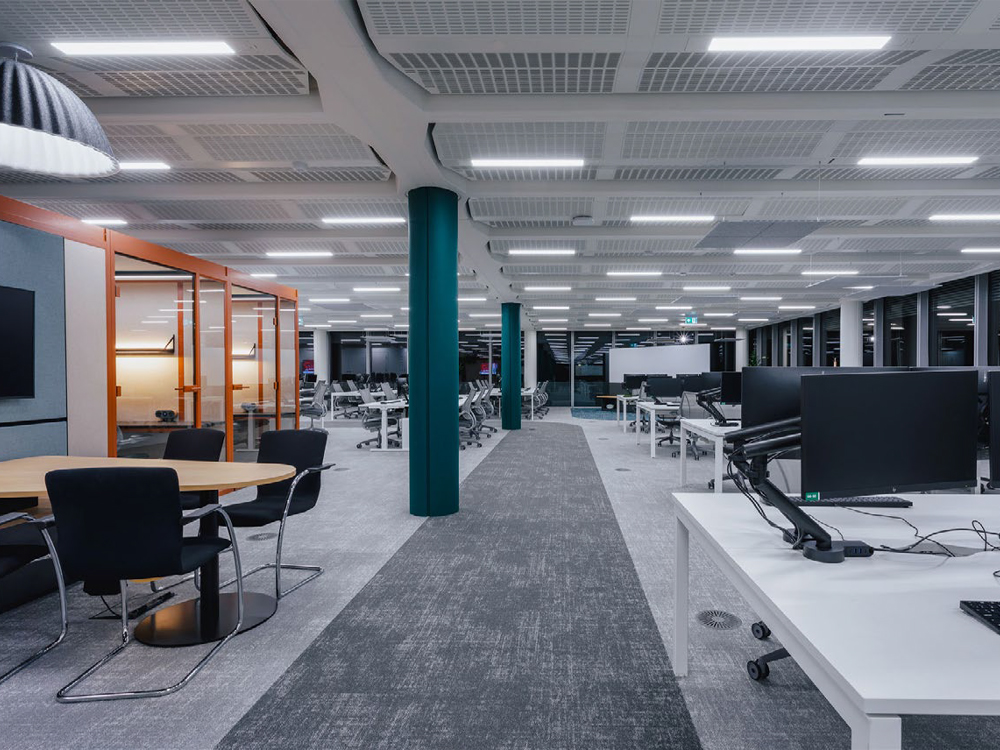 High-quality internal office fit-out within AIR Solihull demonstrating the headquarters-style office space that occupiers now demand